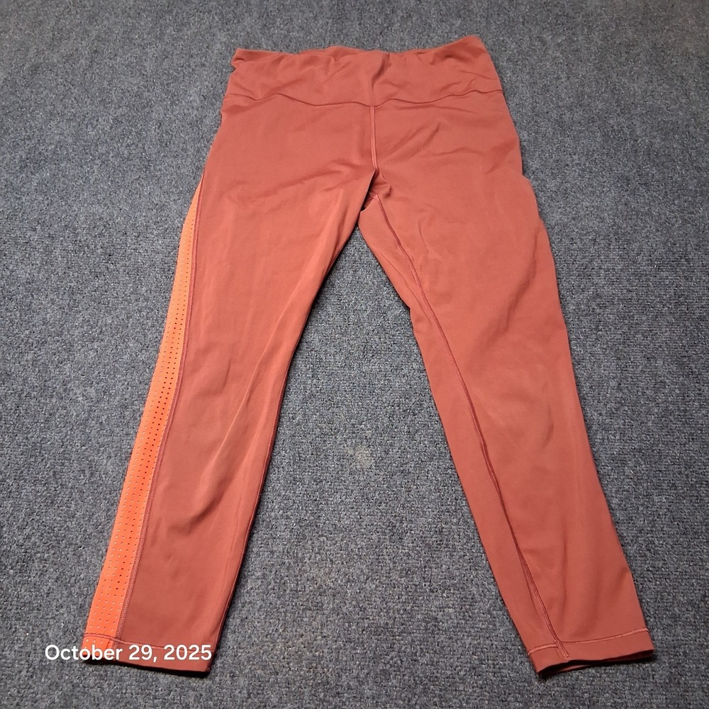 Athleta Ultimate 7/8 Tight Leggings‎ Womens Medium Burnt Orange 531332 Stash
